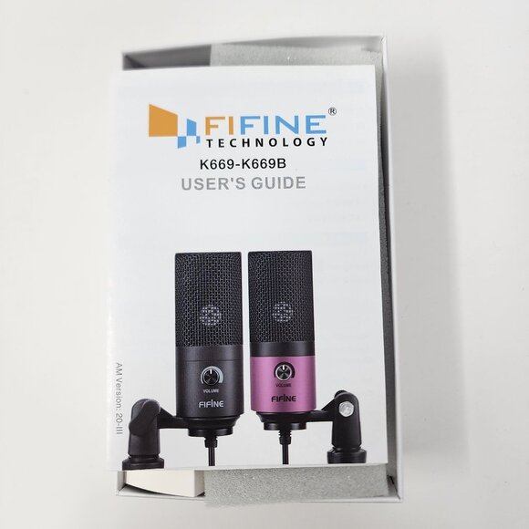 Fifine K669-K669B USB Corded Compact / Lightweight Podcast Condenser Microphone - Picture 4 of 14